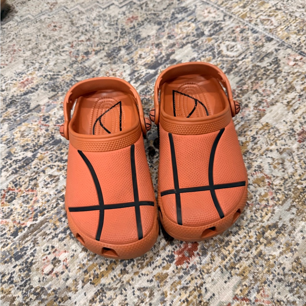 CROCS Orange Basketball Kids Shoes